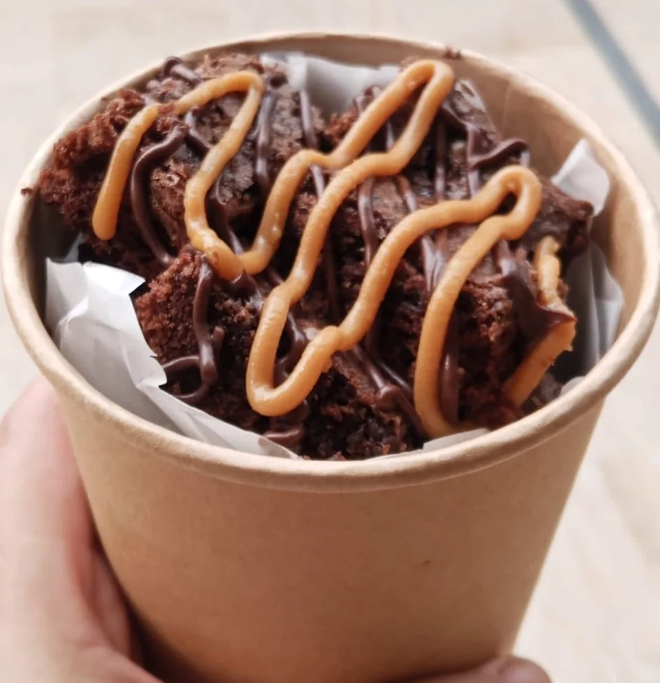 Rich homemade chocolate brownies