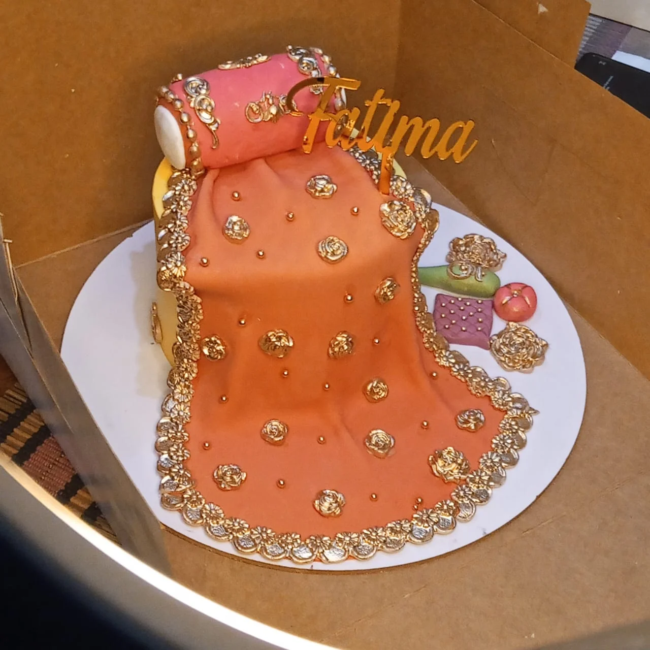 Personalized anniversary cake