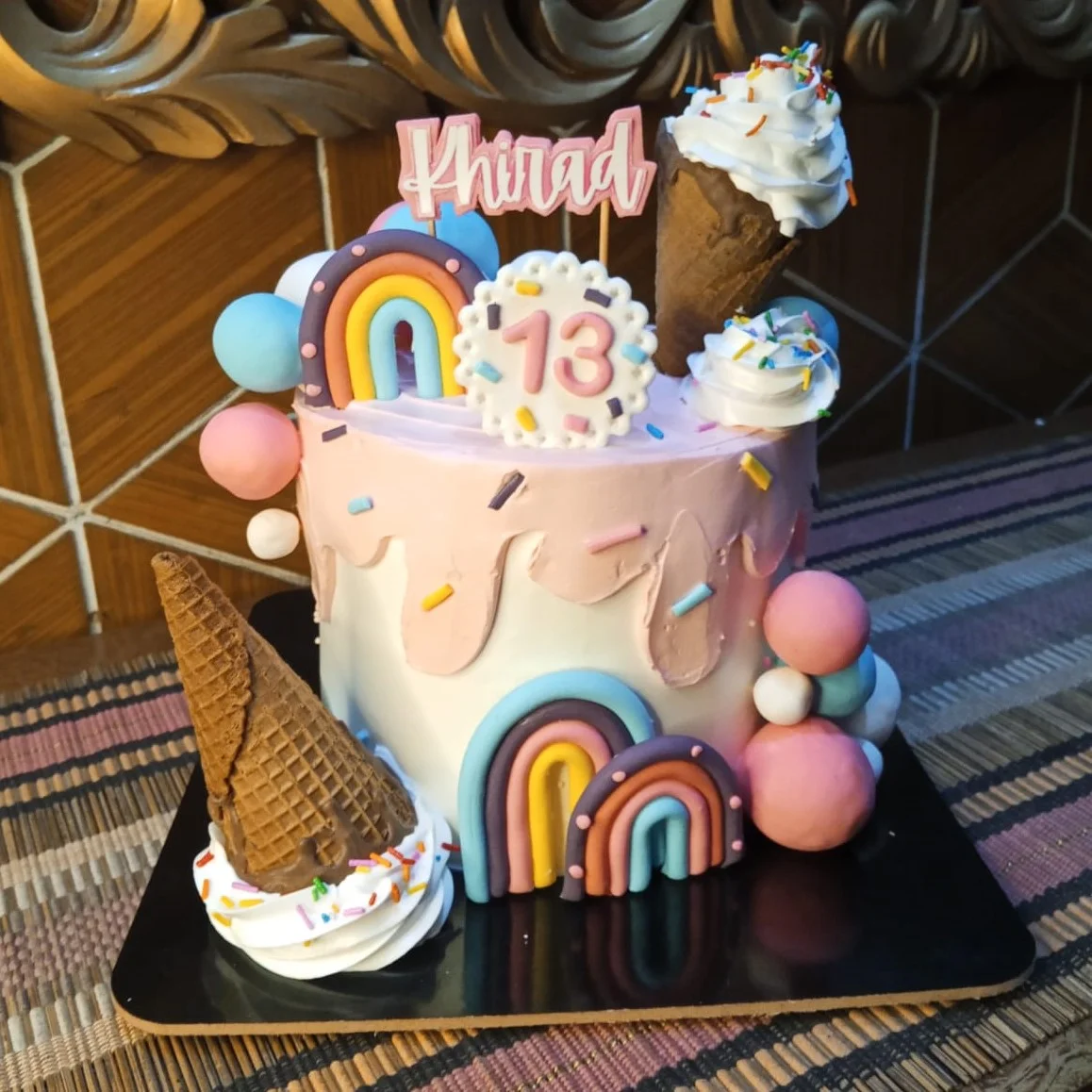 Luxury custom birthday cake