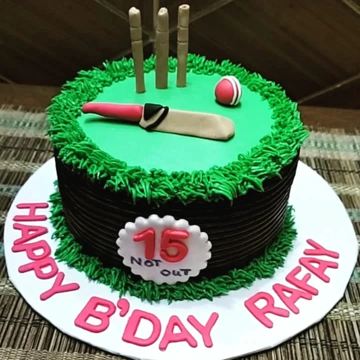 Custom Cricket Birthday Cake in Lahore by Just Baked by Arshia