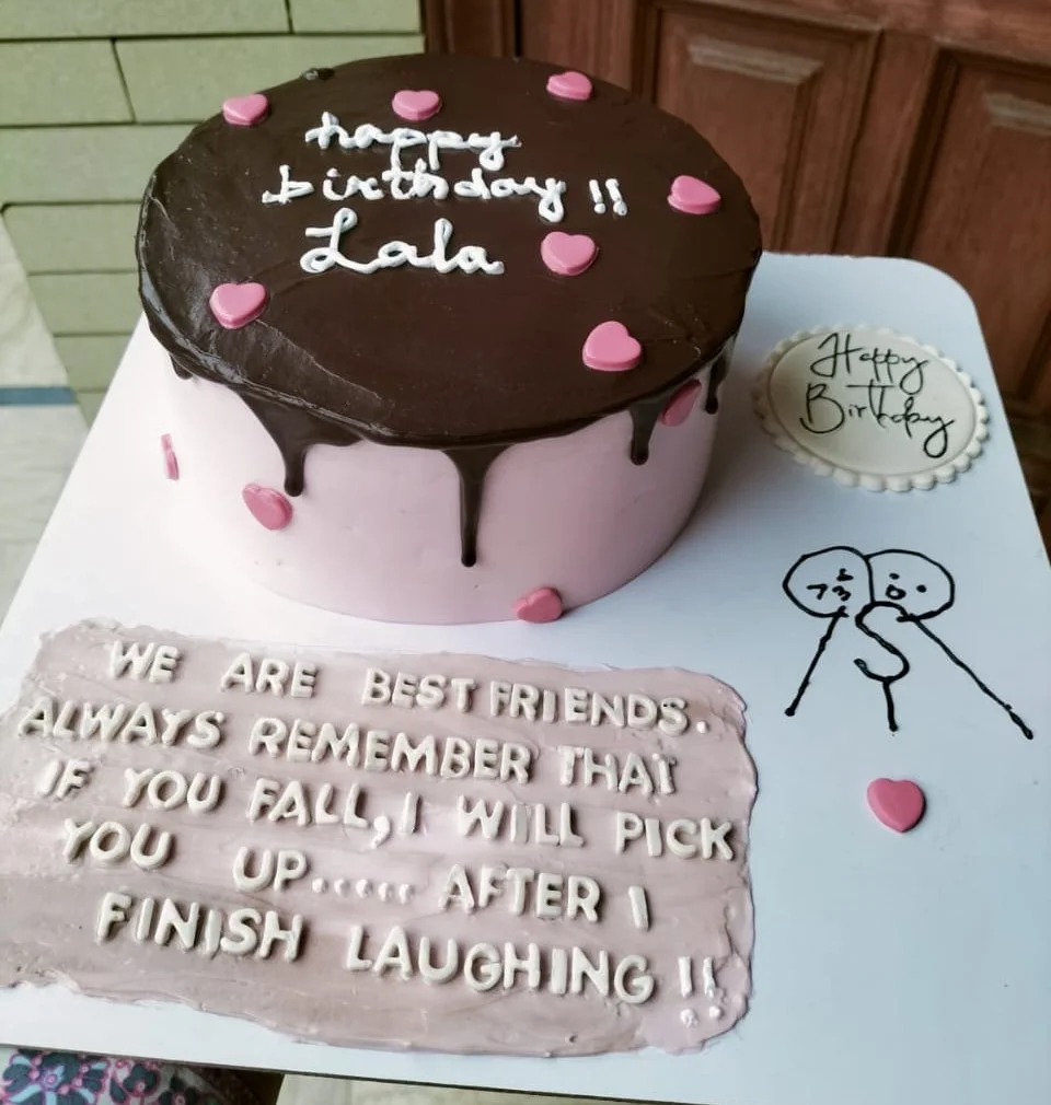 Personalised bento cake for a birthday surprise