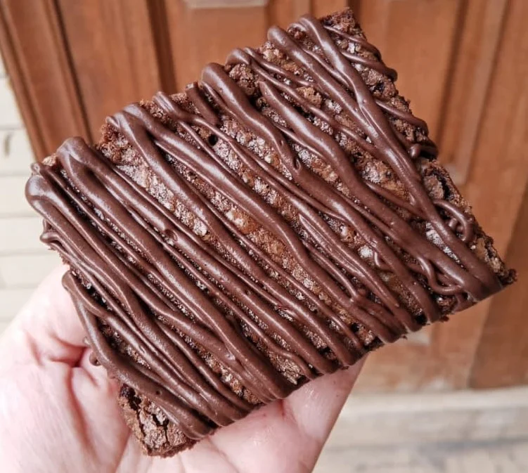 Freshly baked brownies for celebrations