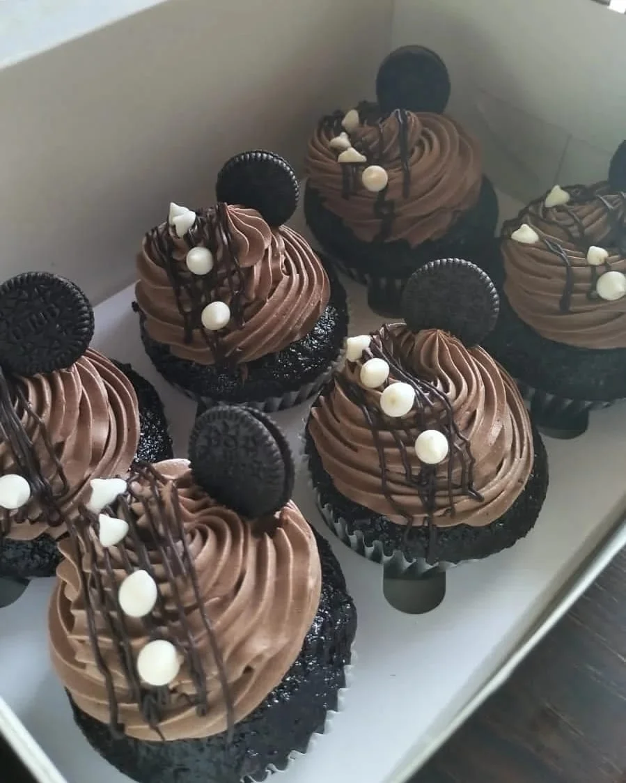 Freshly baked homemade cupcakes