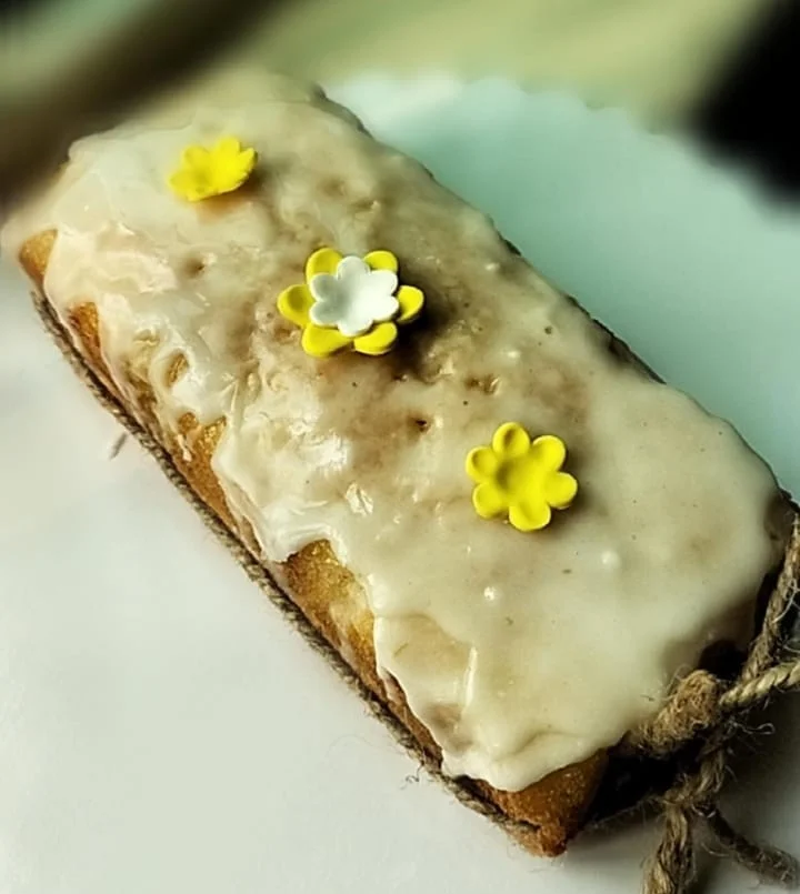 Homemade tea cake prepared as a thoughtful gift